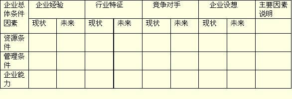 企業(yè)自我評價表