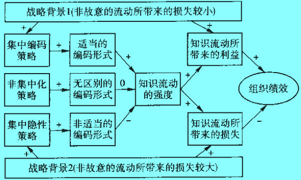 編碼策略與組織績(jī)效關(guān)系圖