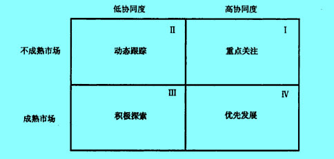 市場(chǎng)成熟度/協(xié)同度矩陣