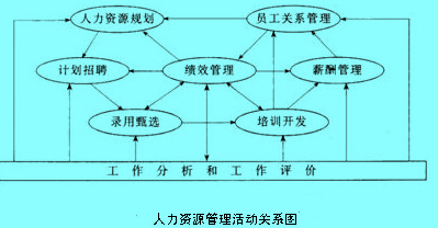 人力資源管理活動(dòng)關(guān)系圖