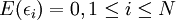 E(epsilon_i)=0,1le ile N